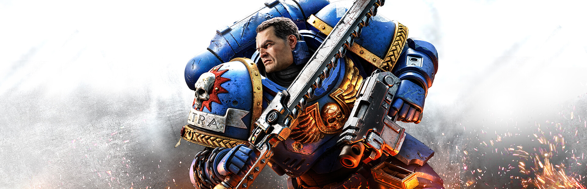 Wide banner of game Warhammer 40,000: Space Marine 2