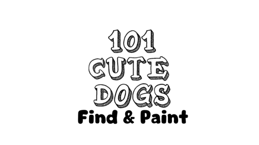 Logo image of 101 Cute Dogs: Find & Paint
