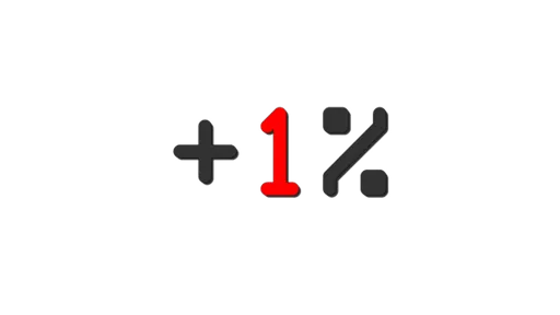 Logo image of +1%